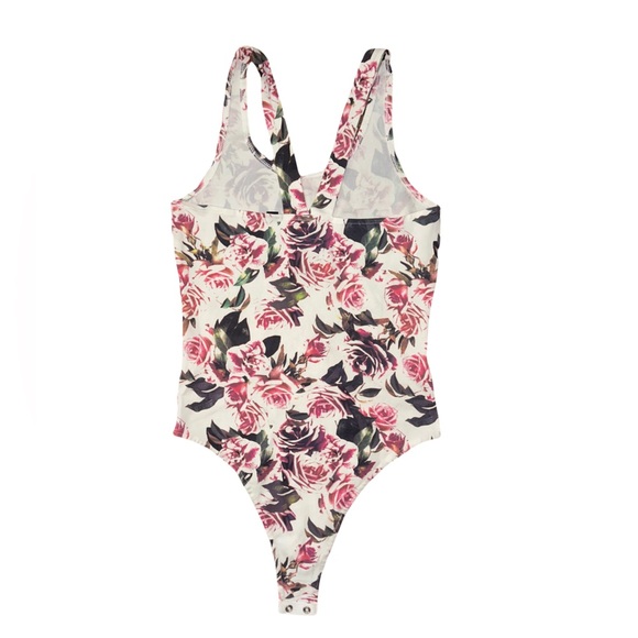 NWOT Superdry Women’s Lenox Bodysuit Floral Size Med. New Without Tags. - Picture 2 of 9